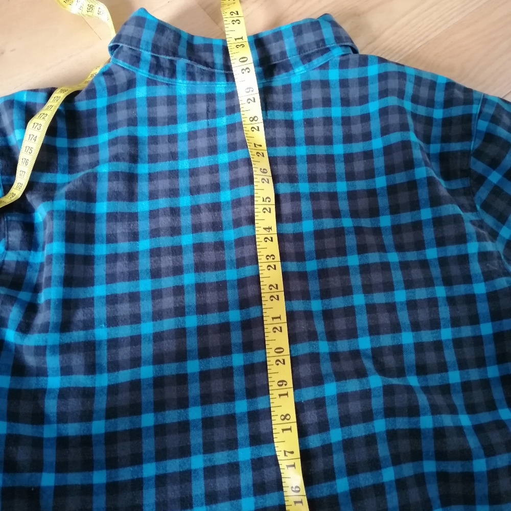 Nomis Flannel Blue Black Grey Large - Picture 10 of 11